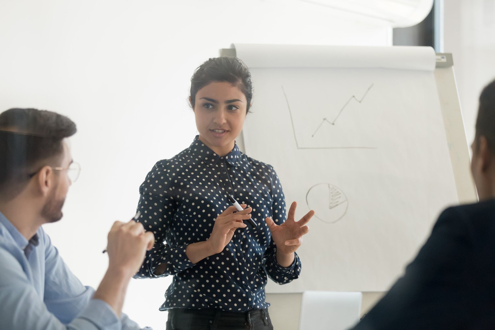 Présentation d’un projet devant une équipe
